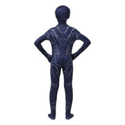 Costu Venom cu Fulgere pentru Copii, Set cu masca, Supererou, EvrikaUnity®, Premium Lycra 3D®, 7 - 8 ani, 150cm, Bleumarin - costumecarnaval - serbare.ro