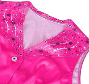 Costum Barbie pentru copii, set cu esarfa, Barbieland, Tesatura premium, fete, 130, 5 - 6 ani, Roz - costumecarnaval - serbare.ro