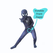 Costum Black Spiderman Copii, Supererou, Marvel, Lycra, 3 - 4 ani, 110, Negru - costumecarnaval - serbare.ro