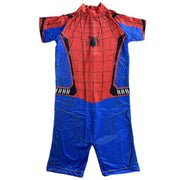 Costum de baie/inot intreg pentru copii, Spiderman, Supererou, Premium Nylon, 4 - 5 ani, 120 cm, Albastru/ Rosu - costumecarnaval - serbare.ro