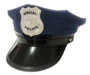 Costum de Politist pentru Baieti, Set cu Sapca, Fluier si Catuse, EvrikaUnity®, Tesatura Premium, 130 cm, 5 - 6 ani, Bleumarin - costumecarnaval - serbare.ro