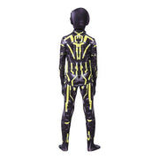 Costum Iron - man Ultra pentru Copii, Supererou, EvrikaUnity®, Premium Lycra 3D®, 5 - 6 ani, 130 cm, Negru/ Galben - costumecarnaval - serbare.ro