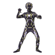 Costum Iron - man Ultra pentru Copii, Supererou, EvrikaUnity®, Premium Lycra 3D®, 5 - 6 ani, 130 cm, Negru/ Galben - costumecarnaval - serbare.ro