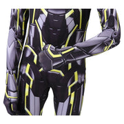 Costum Iron - man Ultra pentru Copii, Supererou, EvrikaUnity®, Premium Lycra 3D®, 5 - 6 ani, 130 cm, Negru/ Galben - costumecarnaval - serbare.ro