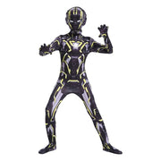 Costum Iron - man Ultra pentru Copii, Supererou, EvrikaUnity®, Premium Lycra 3D®, 7 - 8 ani, 150 cm, Negru/ Galben - costumecarnaval - serbare.ro