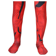 Costum Venom pentru Copii, Set cu masca, Super - Erou, Lycra, 7 - 8 ani, 150, Rosu/ Negru - costumecarnaval - serbare.ro