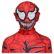 Costum Venom pentru Copii, Set cu masca, Supererou, EvrikaUnity®, Premium Lycra 3D®, 4 - 5 ani, 120cm, Rosu - costumecarnaval - serbare.ro