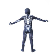 Costum Venom pentru Copii, Supererou, EvrikaUnity®, Premium Lycra 3D®, 7 - 8 ani, 150cm, Gri - costumecarnaval - serbare.ro