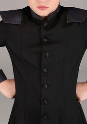 Costum Vrajitor / Wizard pentru Copii, set cu palarie, Tesatura Fina, 150, 7 - 8 ani, Negru - costumecarnaval - serbare.ro