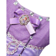 Rochie Printesa Sofia pentru Fete, Set cu Coronita si Accesorii, Tesaturi premium, 6 - 7 ani, 140 cm, Mov - costumecarnaval - serbare.ro