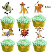 Set 16 baloane copii, Regele Leu, Petrecere Aniversara, Latex, 1 Banner Happy Birthday, 24 Cupcake Topper, 1 Cake Topper, Multicolor - costumecarnaval - serbare.ro