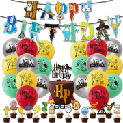 Set 20 baloane copii, Harry Potter Elixir, Petrecere Aniversara, Latex, 1 Banner Happy Birthday, 15 Cupcake Topper, 1 Cake Topper, Multicolor - costumecarnaval - serbare.ro