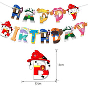 Set 20 baloane copii, Patrula Catelusilor, Petrecere Aniversara, EvrikaUnity®, Latex, 1 Banner Happy Birthday, 16 Cupcake Topper, 1 Cake Topper, Albastru - costumecarnaval - serbare.ro