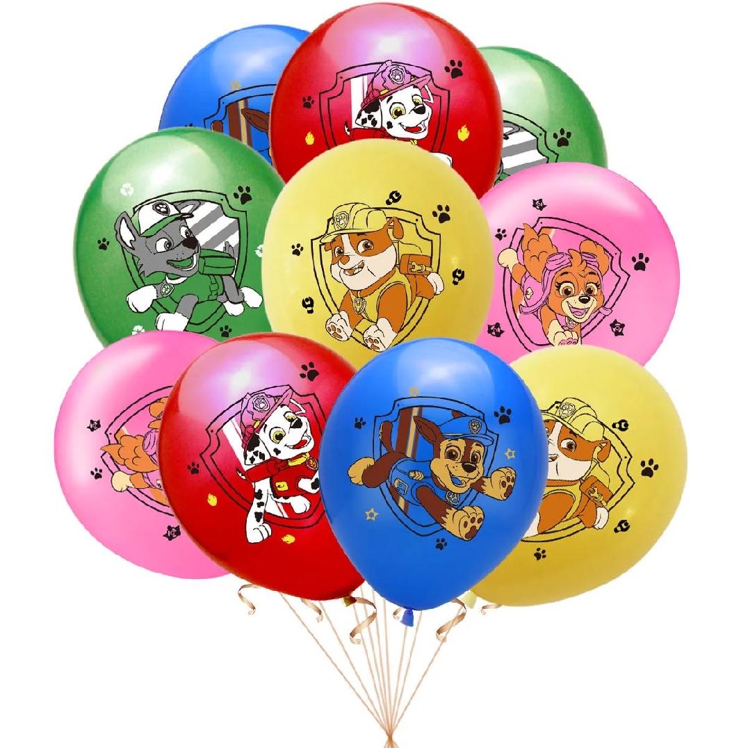 Set 20 baloane copii, Patrula Catelusilor, Petrecere Aniversara, EvrikaUnity®, Latex, 1 Banner Happy Birthday, 16 Cupcake Topper, 1 Cake Topper, Albastru - costumecarnaval - serbare.ro