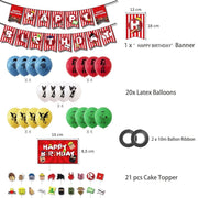 Set 20 baloane copii, Roblox, Petrecere Aniversara, EvrikaUnity®, Latex, 1 Banner Happy Birthday, 20 Cupcake Topper, 1 Cake Topper, Multicolor - costumecarnaval - serbare.ro