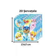 Set vesela pentru 10 copii, Patrula Catelusilor/ Paw Patrol, Petrecere Aniversara, Carton, Multicolor - costumecarnaval - serbare.ro