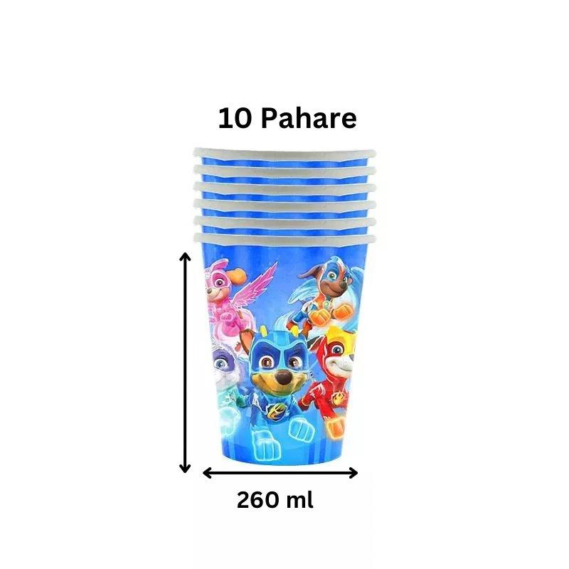Set vesela pentru 10 copii, Patrula Catelusilor/ Paw Patrol, Petrecere Aniversara, Carton, Multicolor - costumecarnaval - serbare.ro