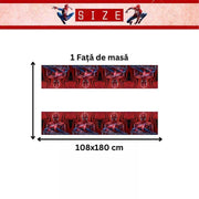 Set vesela pentru 10 copii, Spider - man, Petrecere Aniversara, Carton, Rosu/ Albastru - costumecarnaval - serbare.ro